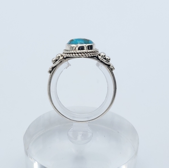 TURQUOISE in sterling silver 925 - Picture 7 of 10